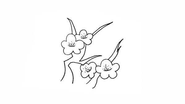梅花树儿童手绘简笔画 初级简笔画教程-第7张