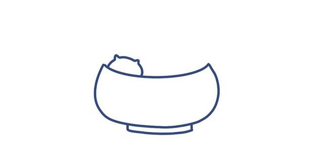 萌宠汤圆简笔画