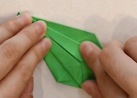 跳得远又简单青蛙折纸步骤 手工折纸-第8张