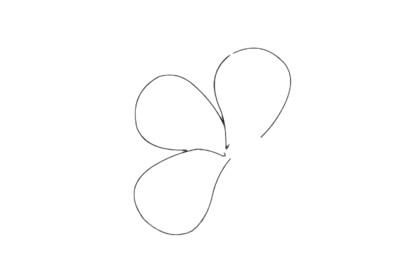 鸡蛋花分步骤简笔画画法 初级简笔画教程-第4张