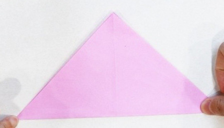 荷花手工折纸步骤图解 手工折纸-第3张