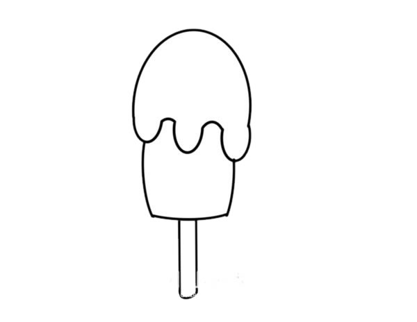 彩色雪糕简笔画图片 雪糕简笔画步骤图片教程