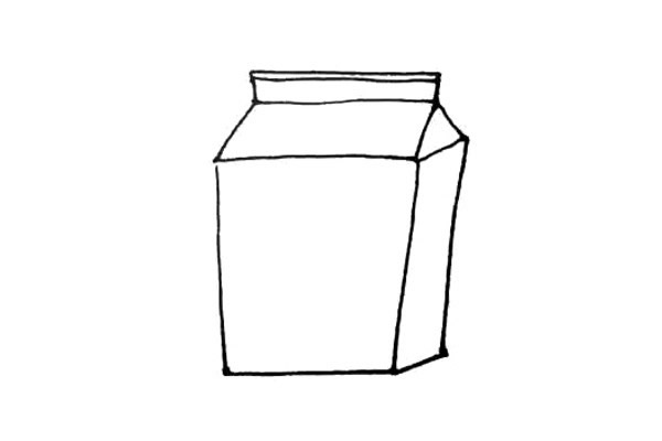 盒装牛奶简笔画