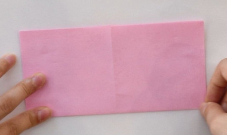 折纸小书包的步骤图解 手工折纸-第3张