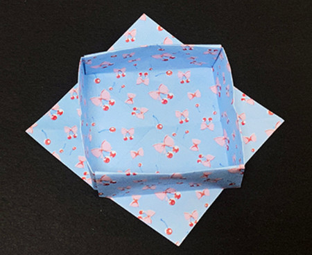 花篮子折纸步骤图 手工折纸-第12张