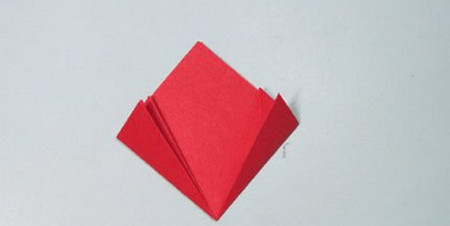 樱花折纸步骤图解法 手工折纸-第9张