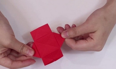 折纸灯笼的折法步骤图 手工折纸-第9张