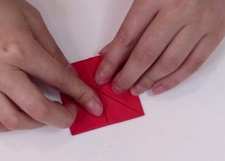 折纸灯笼的折法步骤图 手工折纸-第7张