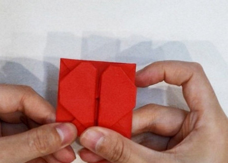 爱心盒子折纸步骤图解 手工折纸-第10张