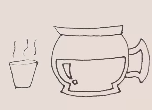 咖啡壶简笔画
