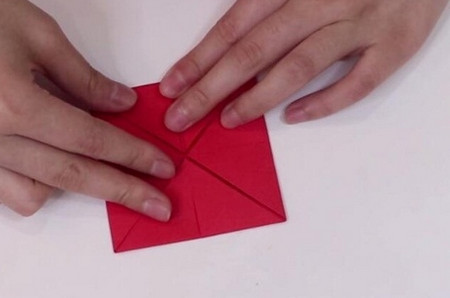 折纸灯笼的折法步骤图 手工折纸-第6张