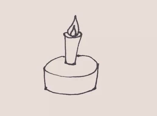 生日蛋糕简笔画