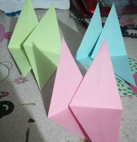 折纸六角星的折法图片 手工折纸-第9张