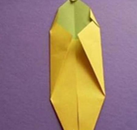 折纸香蕉的步骤图解 手工折纸-第6张