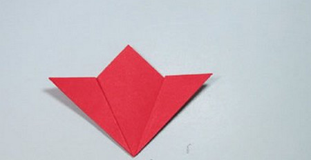 樱花折纸步骤图解法 手工折纸-第5张