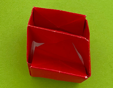 垃圾箱折纸步骤图 手工折纸-第13张