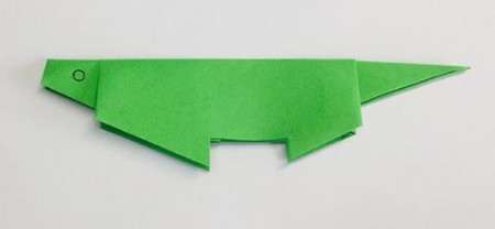 手工折纸鳄鱼的制作步骤 手工折纸-第1张