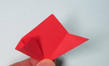樱花折纸步骤图解法 手工折纸-第6张