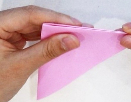 荷花手工折纸步骤图解 手工折纸-第4张