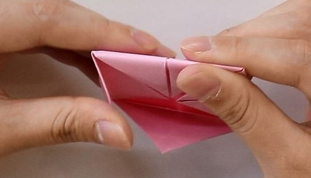 折纸小书包的步骤图解 手工折纸-第6张