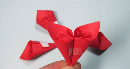 樱花折纸步骤图解法 手工折纸-第14张