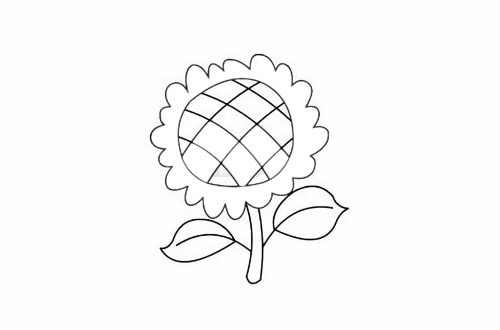 向日葵简笔画简单画法步骤教程及图片大全