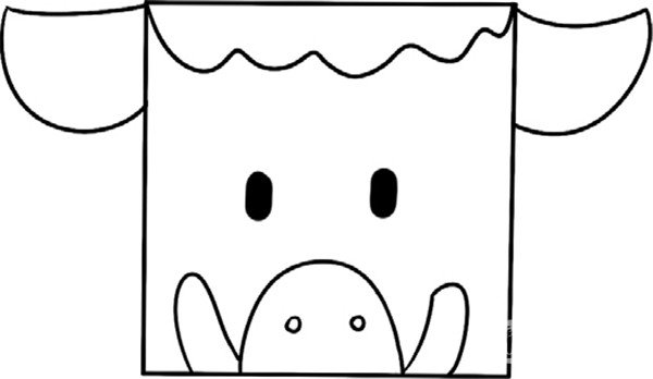 方方的小野猪简笔画 初级简笔画教程-第1张