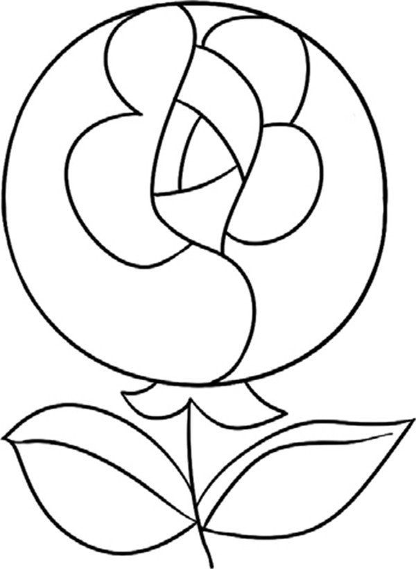 怒放的玫瑰简笔画怎么画 中级简笔画教程-第4张