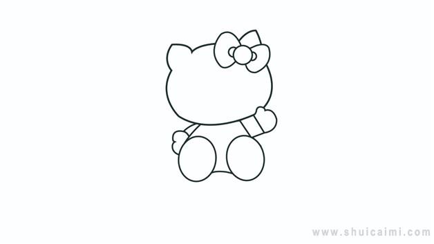 凯蒂猫简笔画画法,hello kitty简笔画 人物-第3张