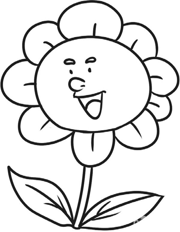 向日葵线描画 向日葵怎么画好看 中级简笔画教程-第1张