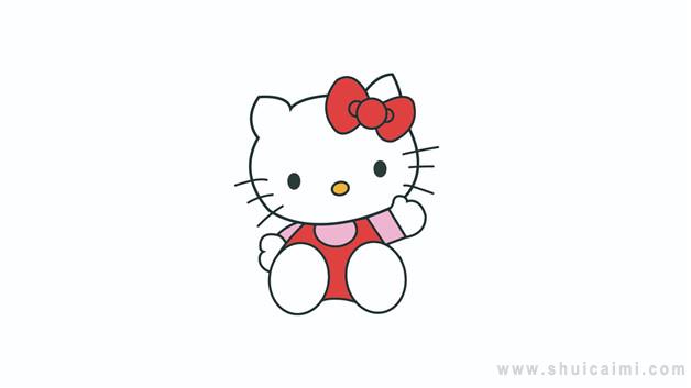 凯蒂猫简笔画画法,hello kitty简笔画 人物-第1张