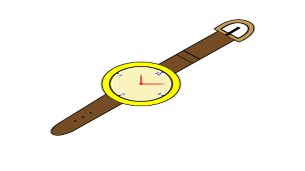 手表简笔画 手表简笔绘图片大全 中级简笔画教程-第1张