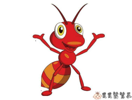 红蚂蚁简笔画分家图片