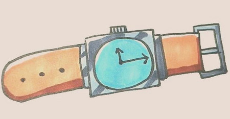 手表怎么画 手表简笔画画法简单好看 中级简笔画教程-第1张