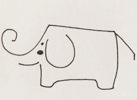 各种常见动物线描画大全 中级简笔画教程-第7张