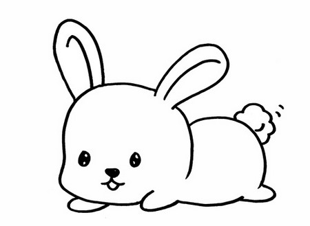 怎么画可爱的小兔子简笔画 中级简笔画教程-第4张