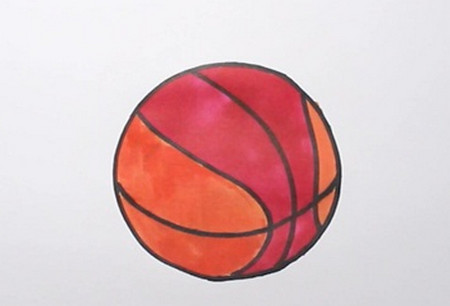 篮球怎么画简笔画步骤 中级简笔画教程-第1张