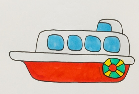 小艇怎么画最简单步骤 中级简笔画教程-第1张