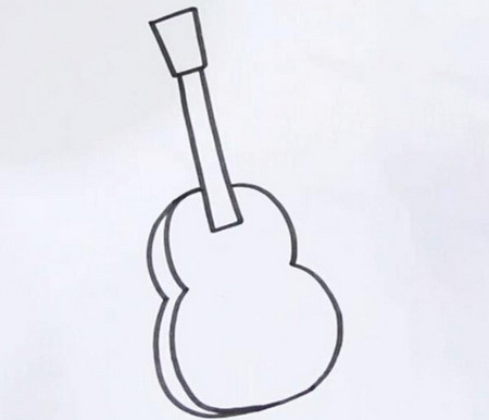 吉他怎么画 彩色吉他简笔画 中级简笔画教程-第2张