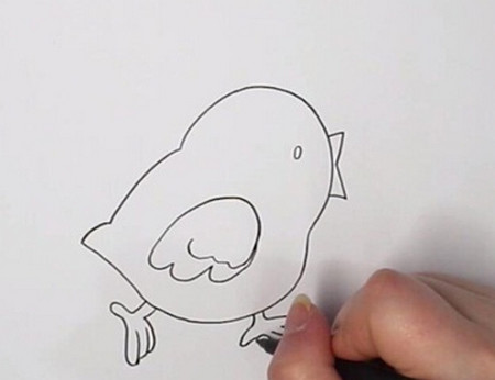 简单易学的小黄鸡简笔画 中级简笔画教程-第3张
