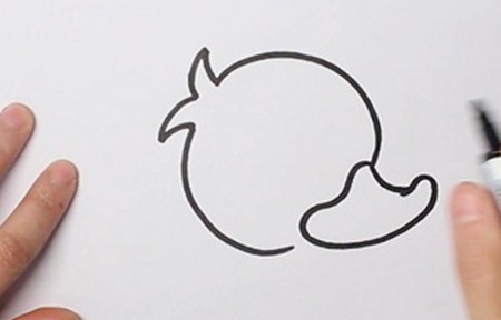 小鸭子简笔画画法步骤 中级简笔画教程-第2张