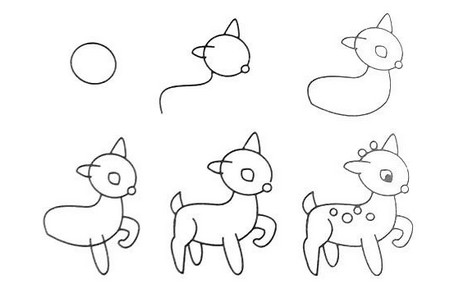 幼儿园动物简笔画步骤图 中级简笔画教程-第10张