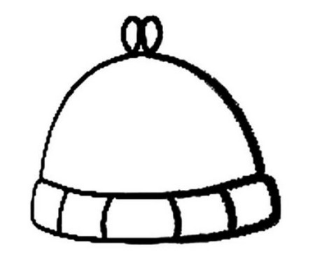 新疆帽子图案简笔画图片