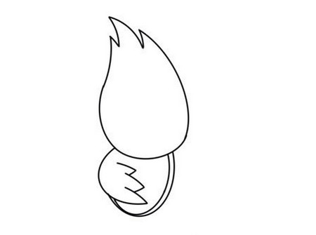 啄木鸟黑白色线描画图片 中级简笔画教程-第3张