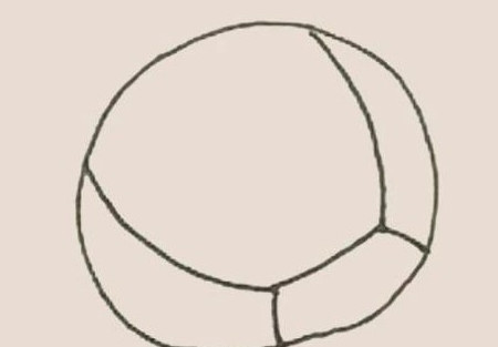 排球彩色线描画图片 中级简笔画教程-第4张