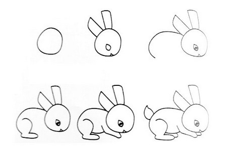幼儿园动物简笔画步骤图 中级简笔画教程-第3张