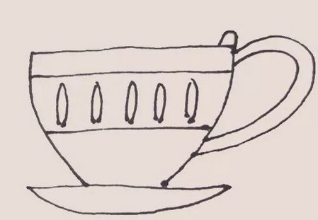 茶杯怎么画简笔画简单 初级简笔画教程-第5张