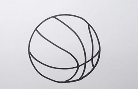 篮球怎么画简笔画步骤 中级简笔画教程-第4张