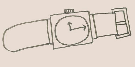 手表怎么画 手表简笔画画法简单好看 中级简笔画教程-第7张