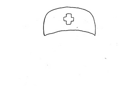 医护人员简笔画 简单好看的医生画法 中级简笔画教程-第2张